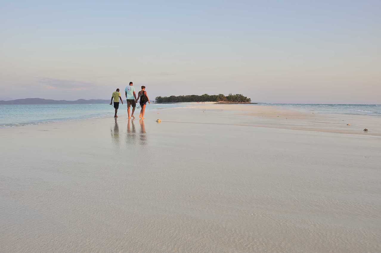 La plage sur l'île de Nosy Iranja – Madagascar